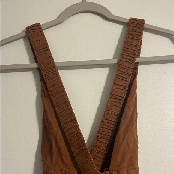 Abercrombie & Fitch Orange/Brown Backless Dress - Picture 6 of 9